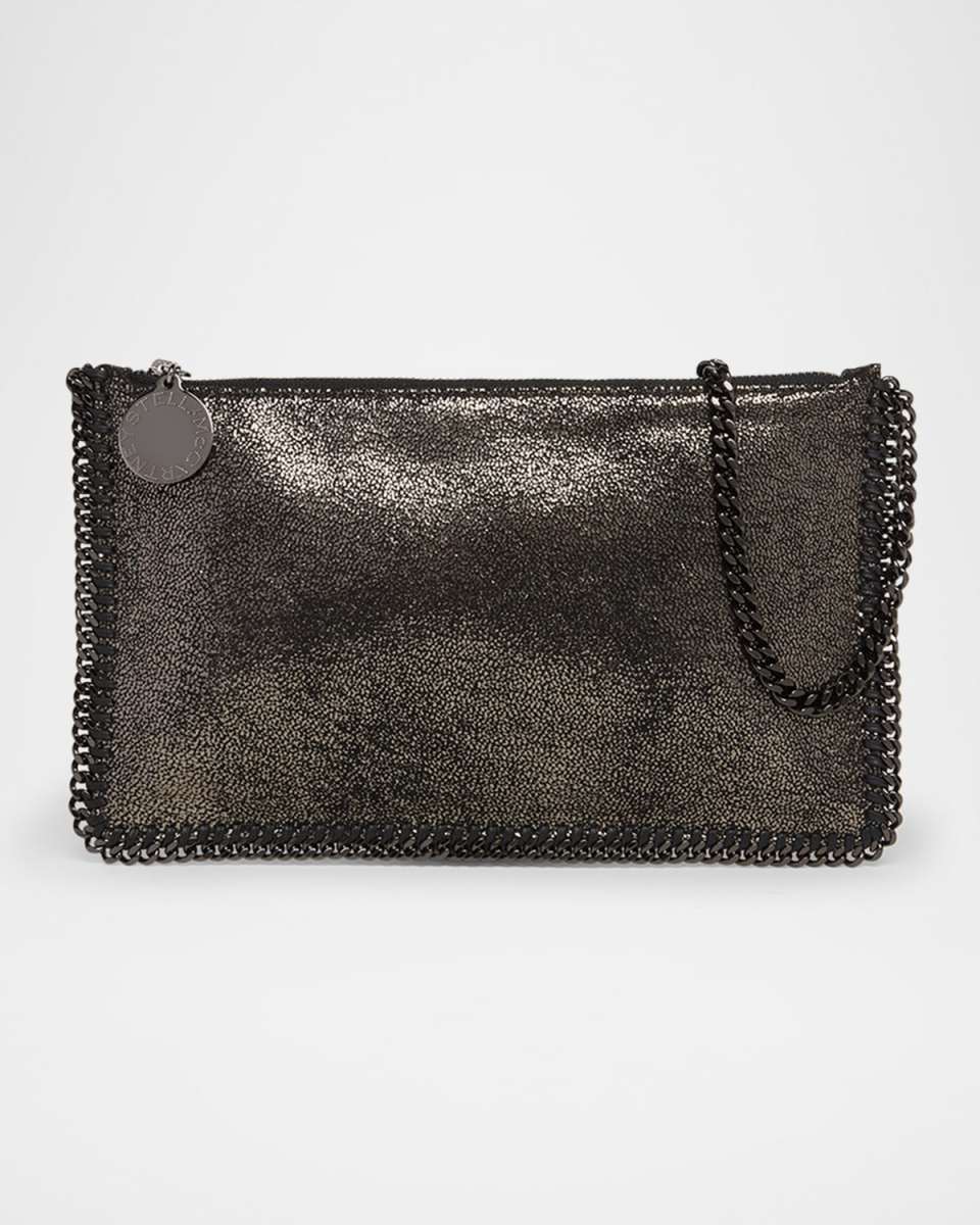 Falabella Shiny Vegan Leather Pochette Shoulder Bag
